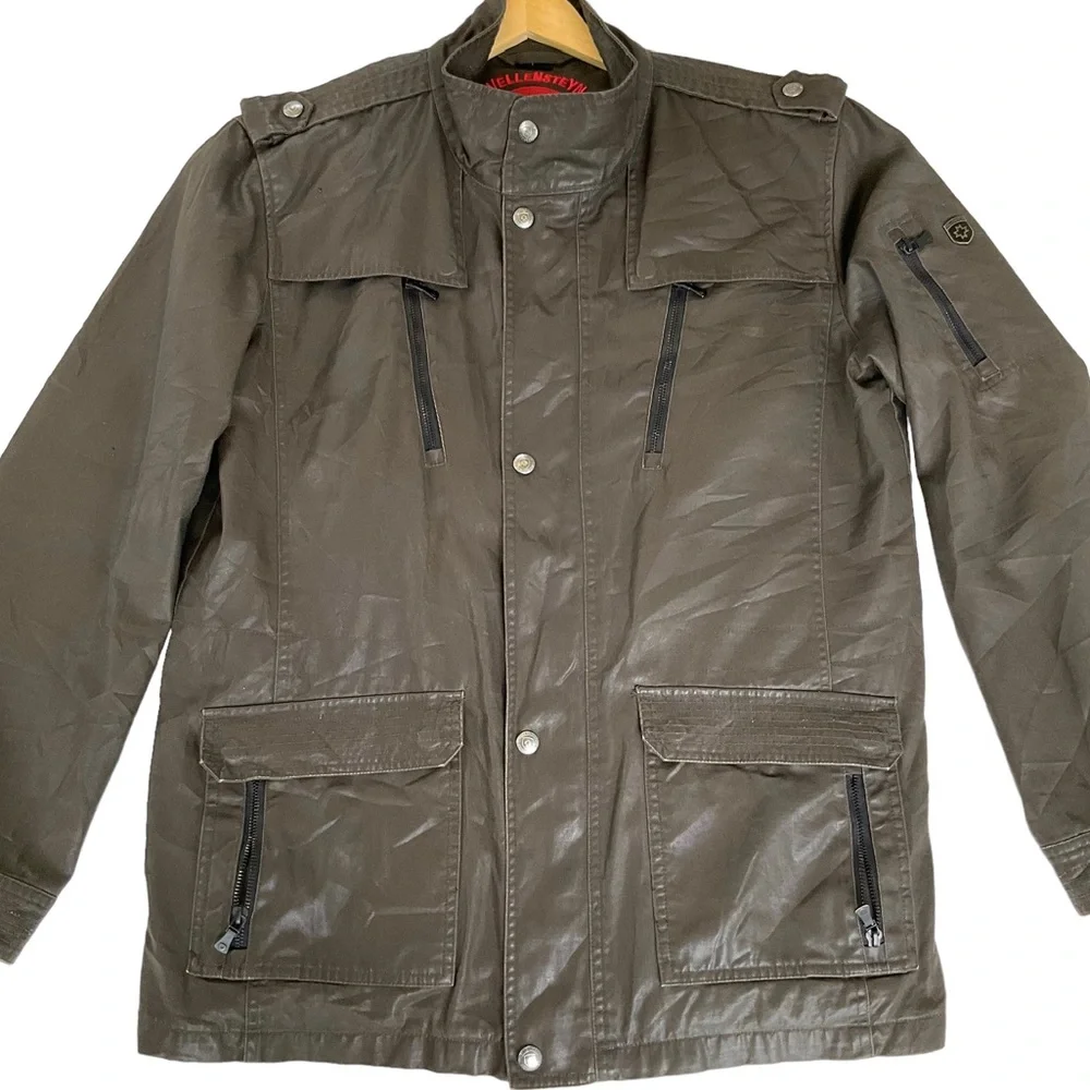 Wellensteyn Montgomery Military Field Jacket CoPuTec, Waxed Cotton Men's L - Picture 5 of 16